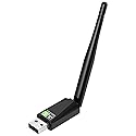 CY-SUZON USB WiFi Adapter for Desktop PC, AX600 USB WiFi 6 Adapter with 5GHz/2.4GHz Dual Band, Bulit-in Driver for Windows 10/11 (AX600H)