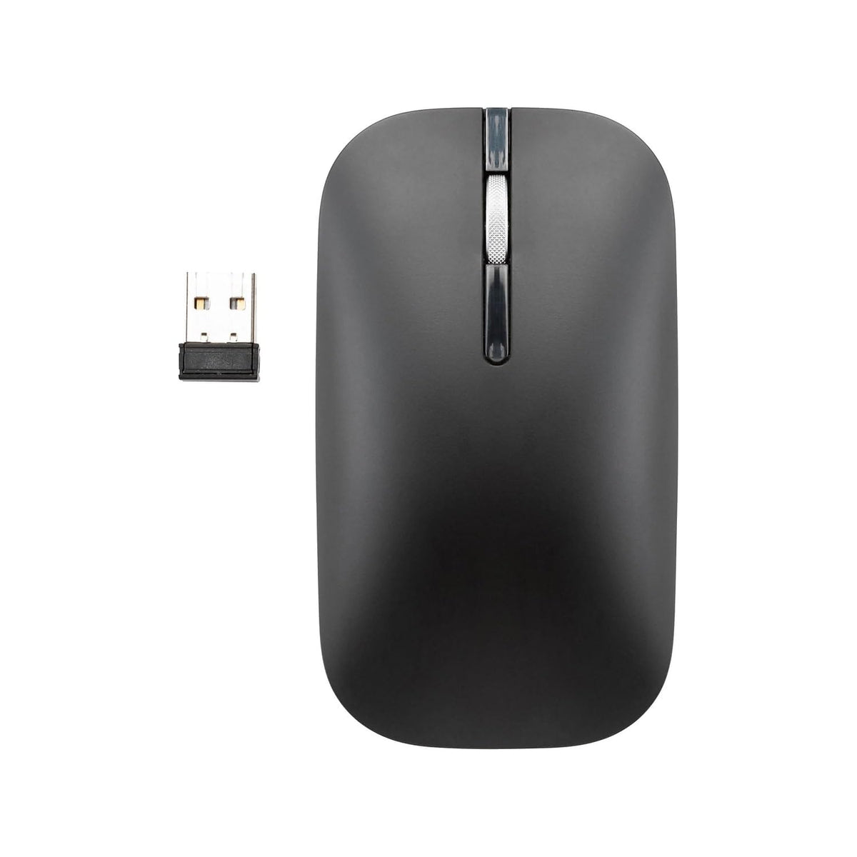 Digital Innovations LoPro Low Profile Wireless Mouse, USB Receiver, Black