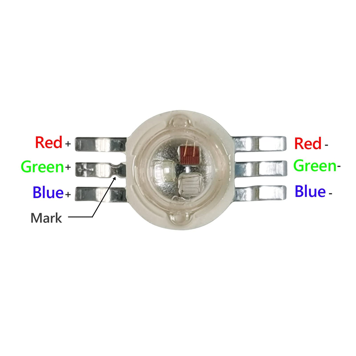 (Pack of 20) 9W RGB 3IN1 Led Beads, Led Chip Lamp Bulb for LED Stage Lights