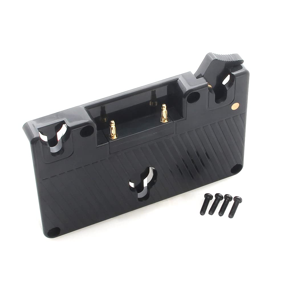 FocusFoto Battery Power Supply Adapter Plate with D-tap Output for ANT0N Bauer Gold Mount Battery for Panasonic DSLR Camera Camcorder