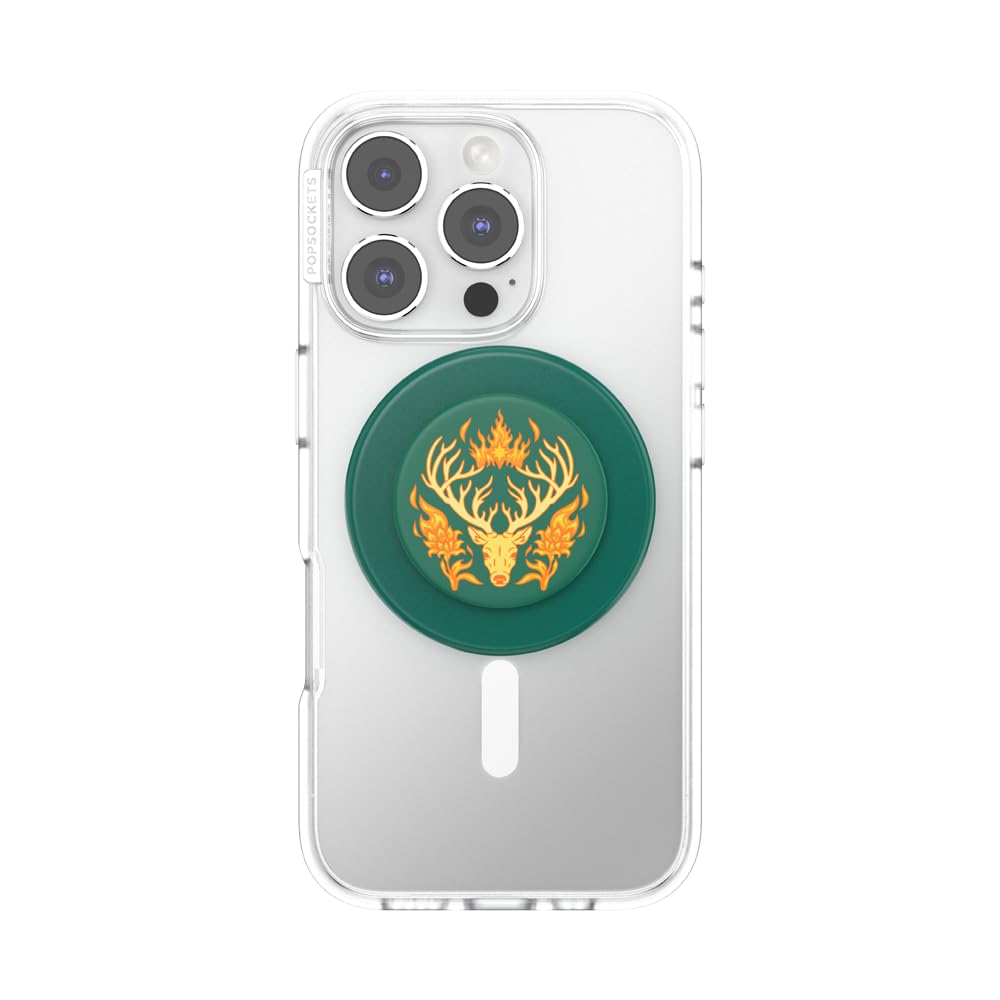 PopSockets Round Phone Grip Compatible with MagSafe, Adapter Ring Included, Phone Holder, Wireless Charging Compatible, Throne of Glass - Terrasen
