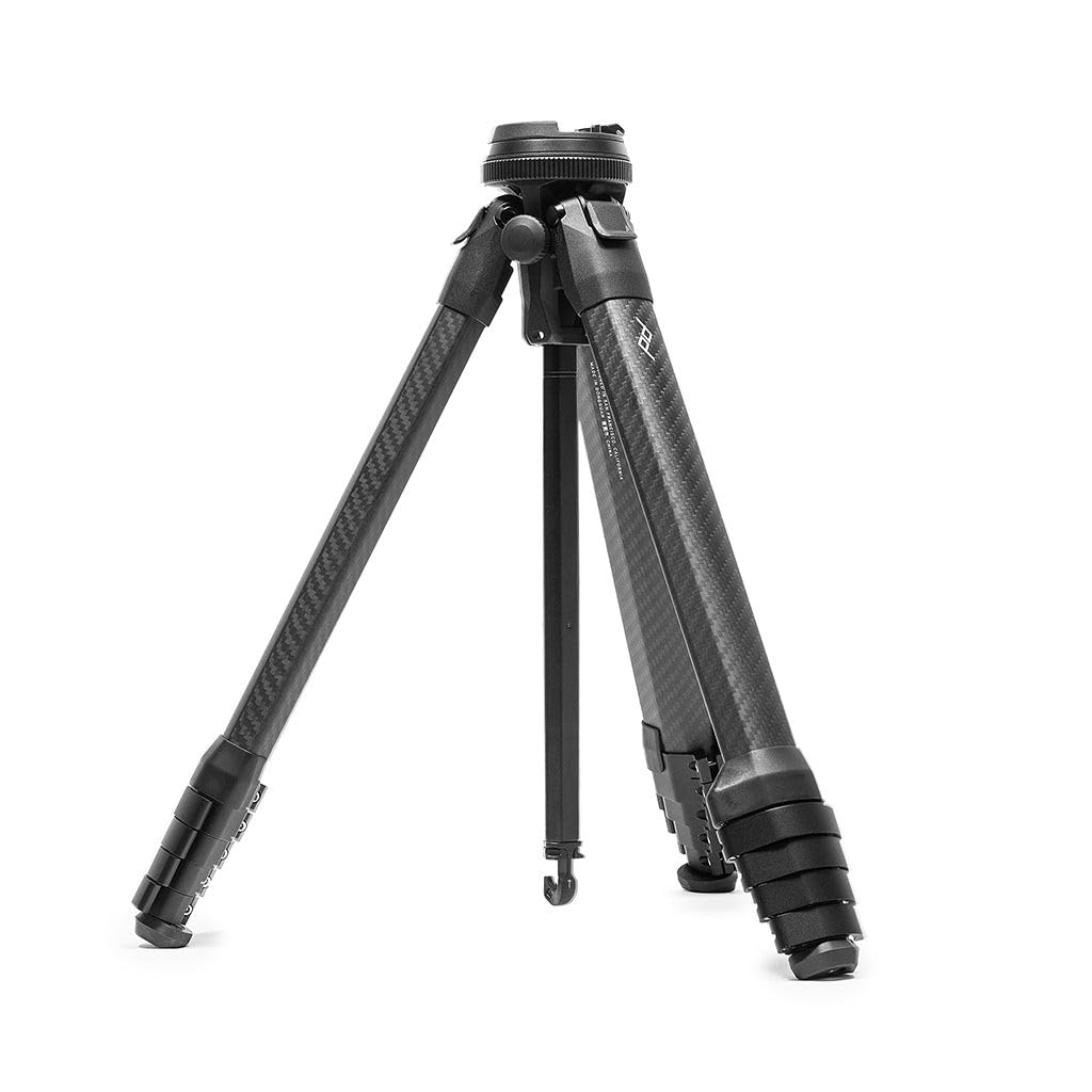 Peak Design Travel Tripod, Carbon Fiber, Compact Design, Quick Setup and Takedown, Pro-Level Stability, Ergonomic Ball Head, Compact and Portable