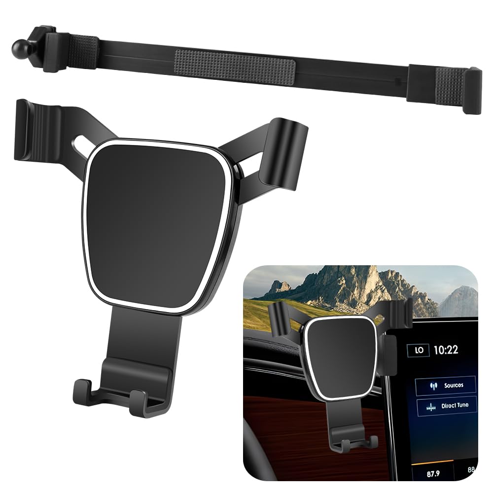 LUNQIN Car Phone Holder for Lincoln Navigator 2022 2023 2024 Auto Accessories Navigation Bracket Interior Decoration Screen Dash Board Mobile Cell