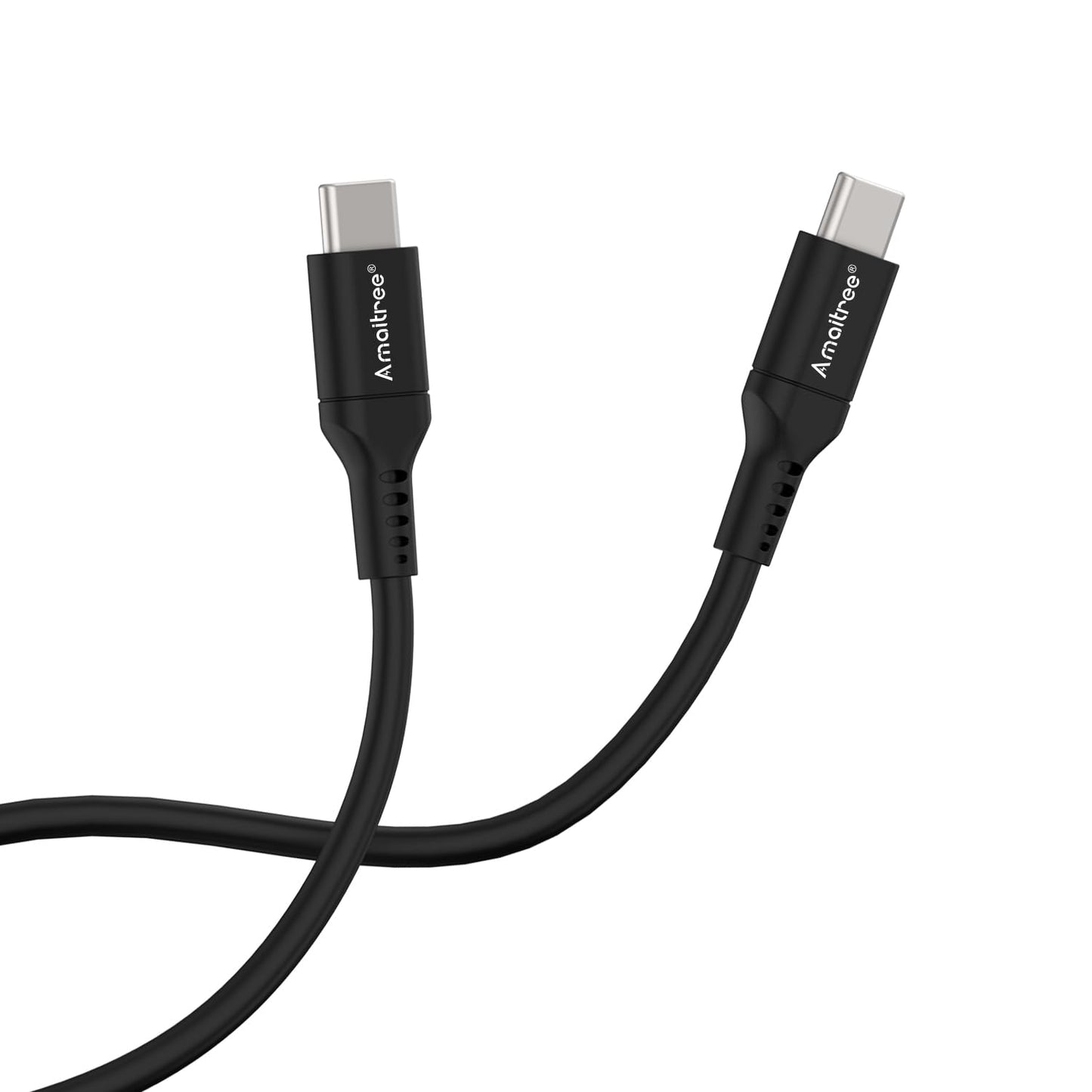 USB C to USB C Cable, Amaitree[Universal 60W/100W/240W]3Ft Fast Charging 240W TPE USB C Cord, 5A iPhone USB C Car Play Charging Data Cable iPhone