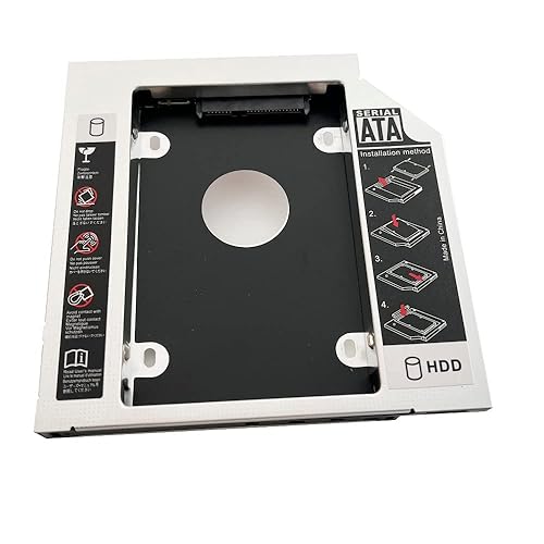 DY-tech 2nd Hard Drive HDD SSD Optical Bay Caddy Frame Tray for iMac A1311 A1312 2012 2011 2010 AD-5680H SATA Interface