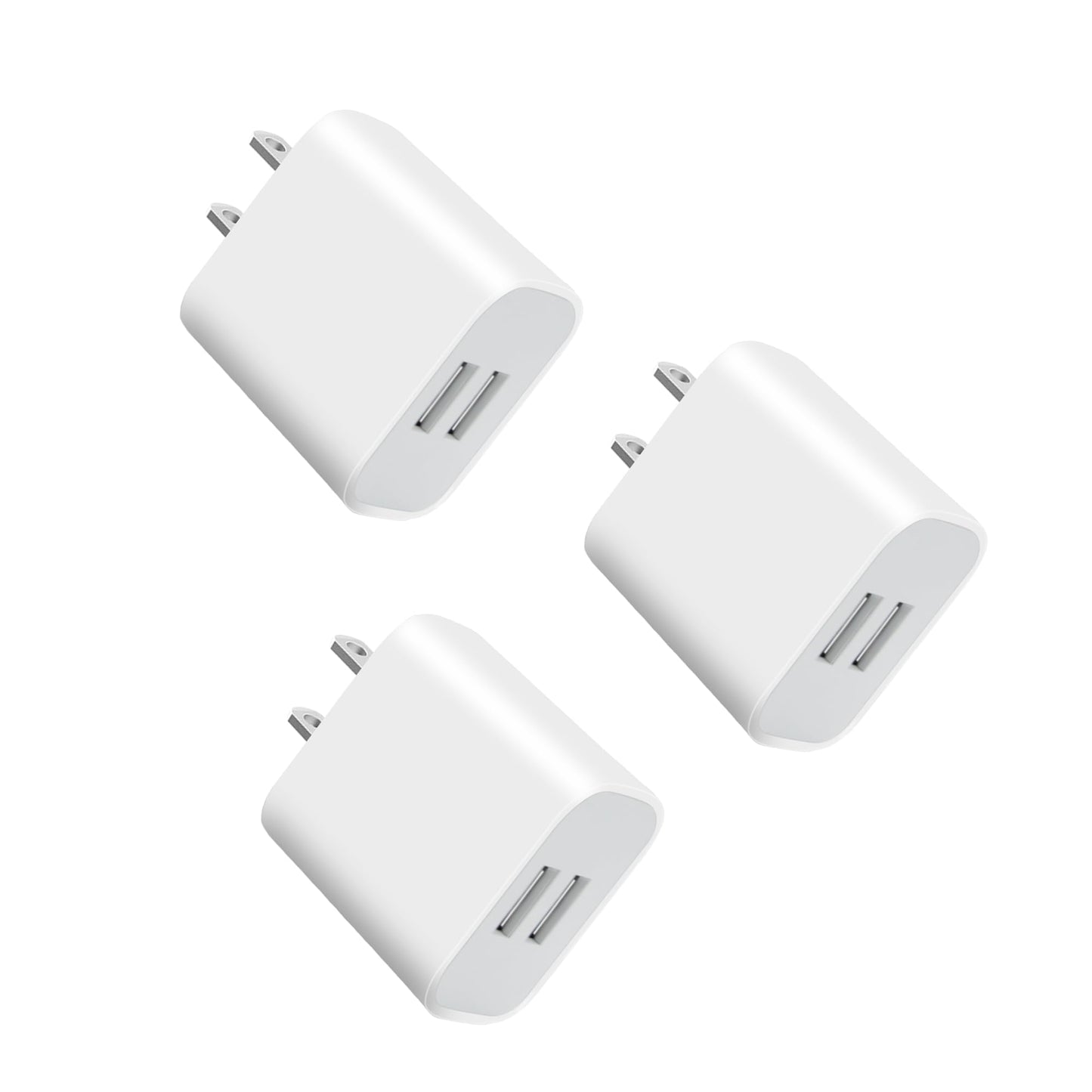 Dual Port USB A Charger, USB Wall Adapter, Type A Charging Block, Suitable for iPhone 13 12 11 Pro Max SE XS XR X 8 7 6 6S Plus, Galaxy, LG, Moto
