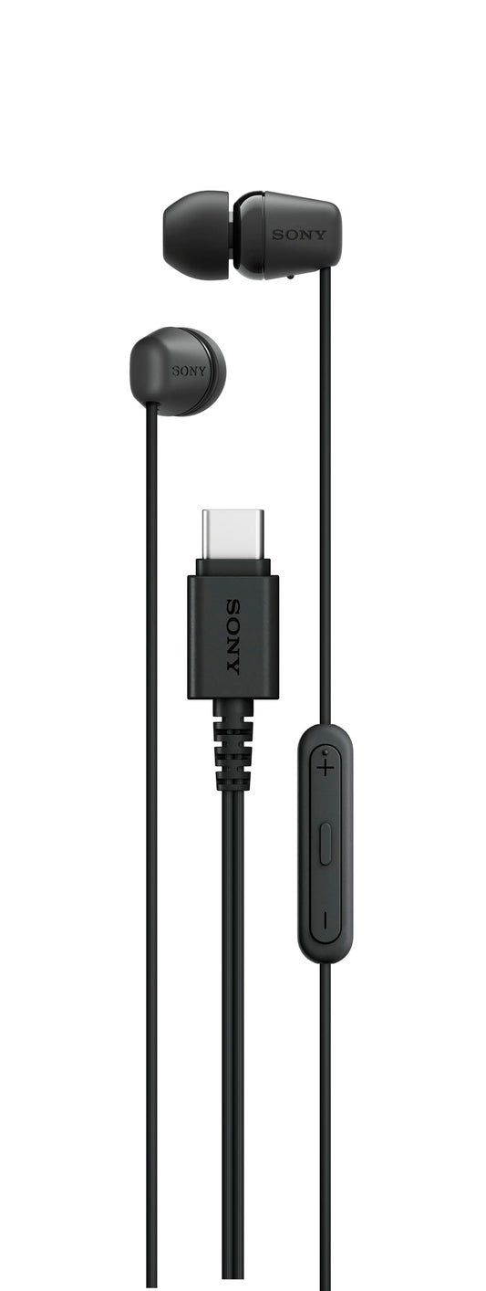 Sony IER-EX15C USB-C Plug, Wired in-Ear Headphones with Mic, Black