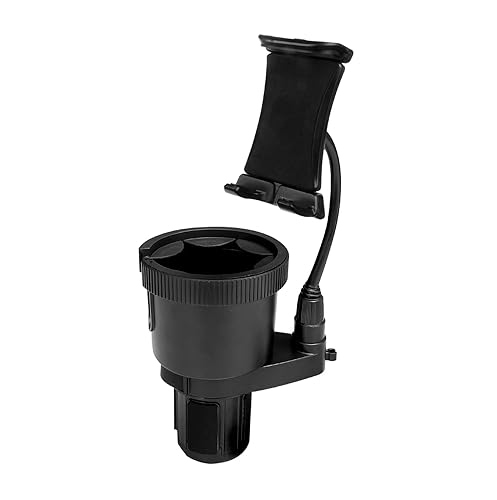 ToughTested TNT Tough N' Thirsty Mega XL Cupholder & Device Mount | Expands to Fit 1.2L Bottles | Adjustable 9" Gooseneck Arm for Phones, Tablets, GPS
