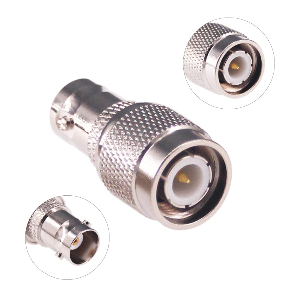 RFaha 3pcs TNC Male to BNC Female RF Coax Adapter TNC to BNC Coaxial Connector(F49-3)
