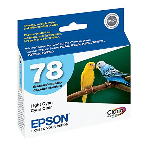 Epson Stylus Photo R260/R280/R380/Rx580/Rx680 Artisan 50 Claria Hi-Definition Light Cyan Ink New