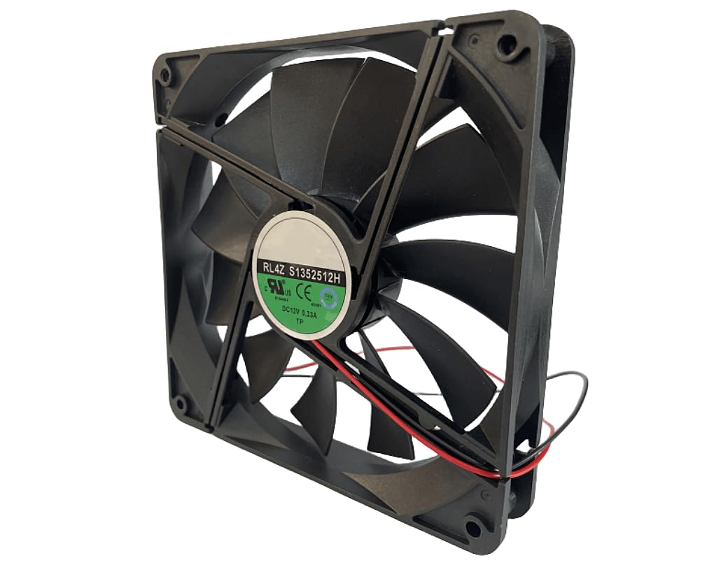 Qideyipe RL4Z S1352512H 12V 135MM 0.33A 135X135X25MM 2-Wire Chassis Power Cooling Fan