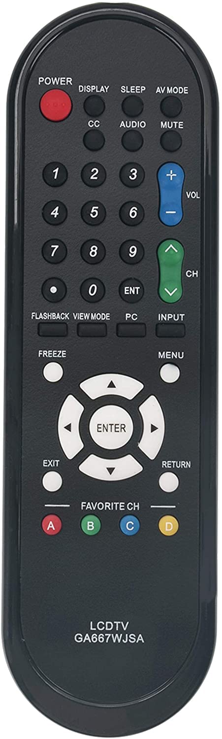 GA667WJSA Remote Control Replacement for Sharp LCD Aquos TVs