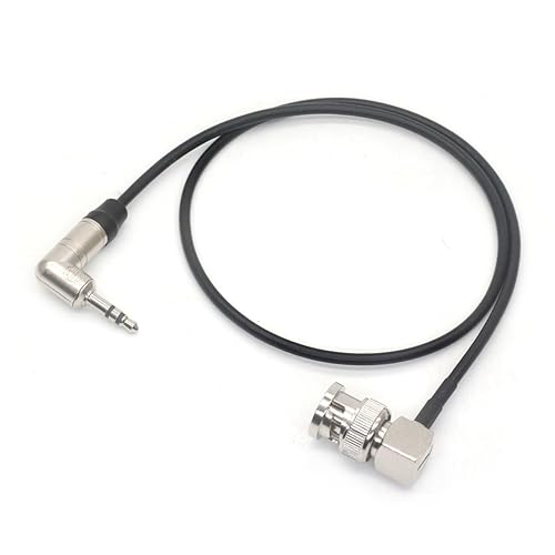 SZYingXian Timecode Cable Elbow 3.5mm to Straight/Right Angle BNC/SDI Cord for Canon C300/500, ARRI Amira, Zoom F8/F4, Blackmagic Pyxis, Sony Venice