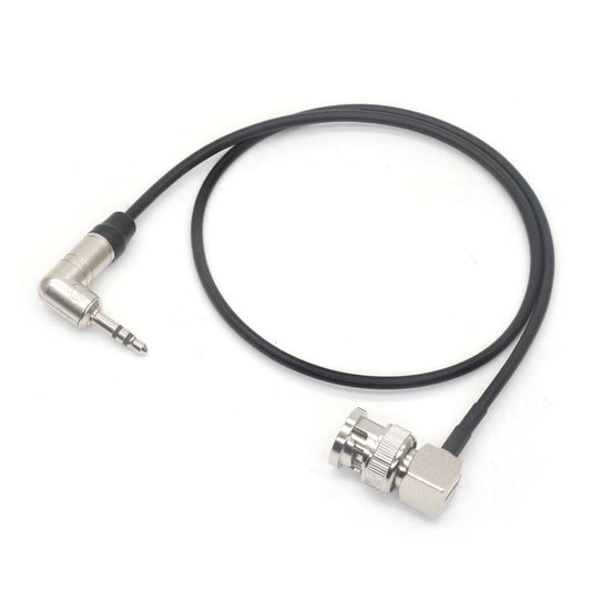 SZYingXian Timecode Cable Elbow 3.5mm to Straight/Right Angle BNC/SDI Cord for Canon C300/500, ARRI Amira, Zoom F8/F4, Blackmagic Pyxis, Sony Venice