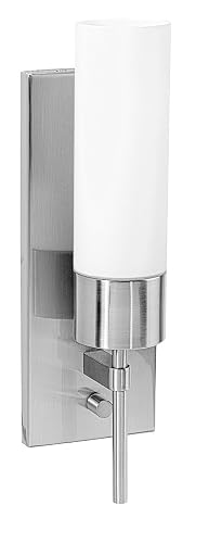 Access 50562-BS/OPL Transitional One Light Wall Fixture from Iron Collection in Pewter, Nickel, Silver Finish, 4.50 inches