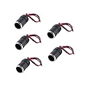 Yohii Car Charger Power Female Cigarette Lighter Socket Plug Adapter 26cm Cable Pack of 5- (G7.23)