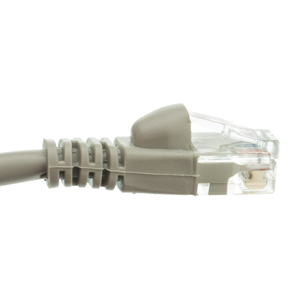CableWholesale Cat5e UTP Ethernet Cable, Snagless Boot, PoE, 50 ft, Gray