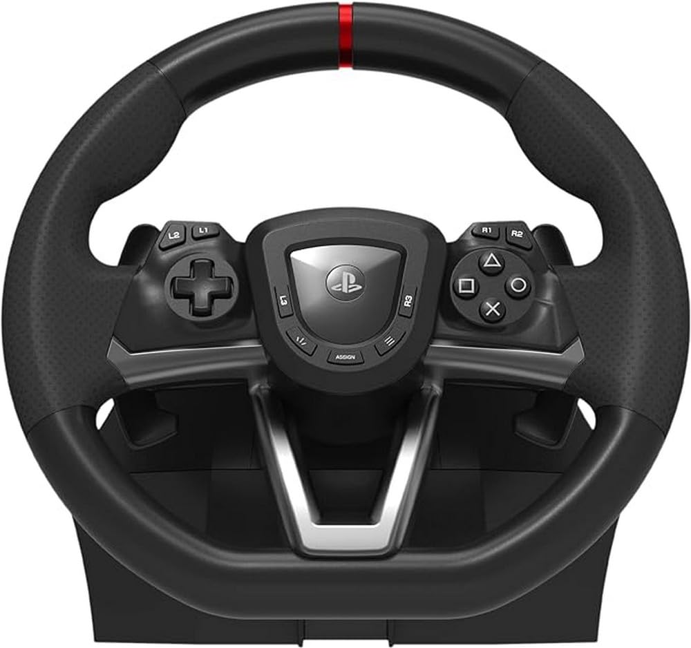 HORI Racing Wheel Apex for Playstation 5, PlayStation 4 and PC - Officially Licensed by Sony - Compatible with Gran Turismo 7