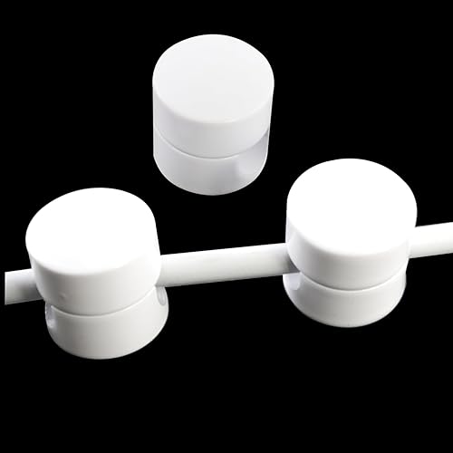 Cable Accessory Organizer Aluminum Wire Organizer Cable Management Clamps Home and Office Cable Management Clamps Sturdy Stylish Durable 3pcs(White)
