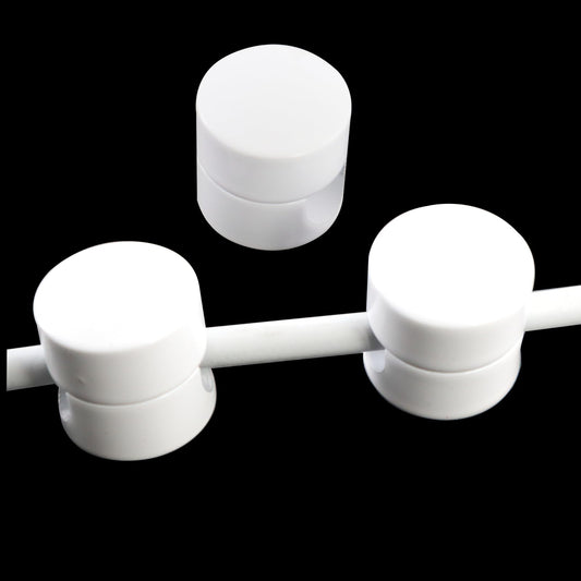 Cable Accessory Organizer Aluminum Wire Organizer Cable Management Clamps Home and Office Cable Management Clamps Sturdy Stylish Durable 3pcs(White)