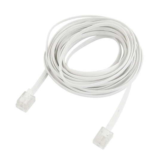 uxcell RJ11 6P2C Male Plug Telephone Line Cable, 16 Foot 5M Modular Conductor Phone Wire Double Ends for Landline, Telephone, Fax, Modems, Answering