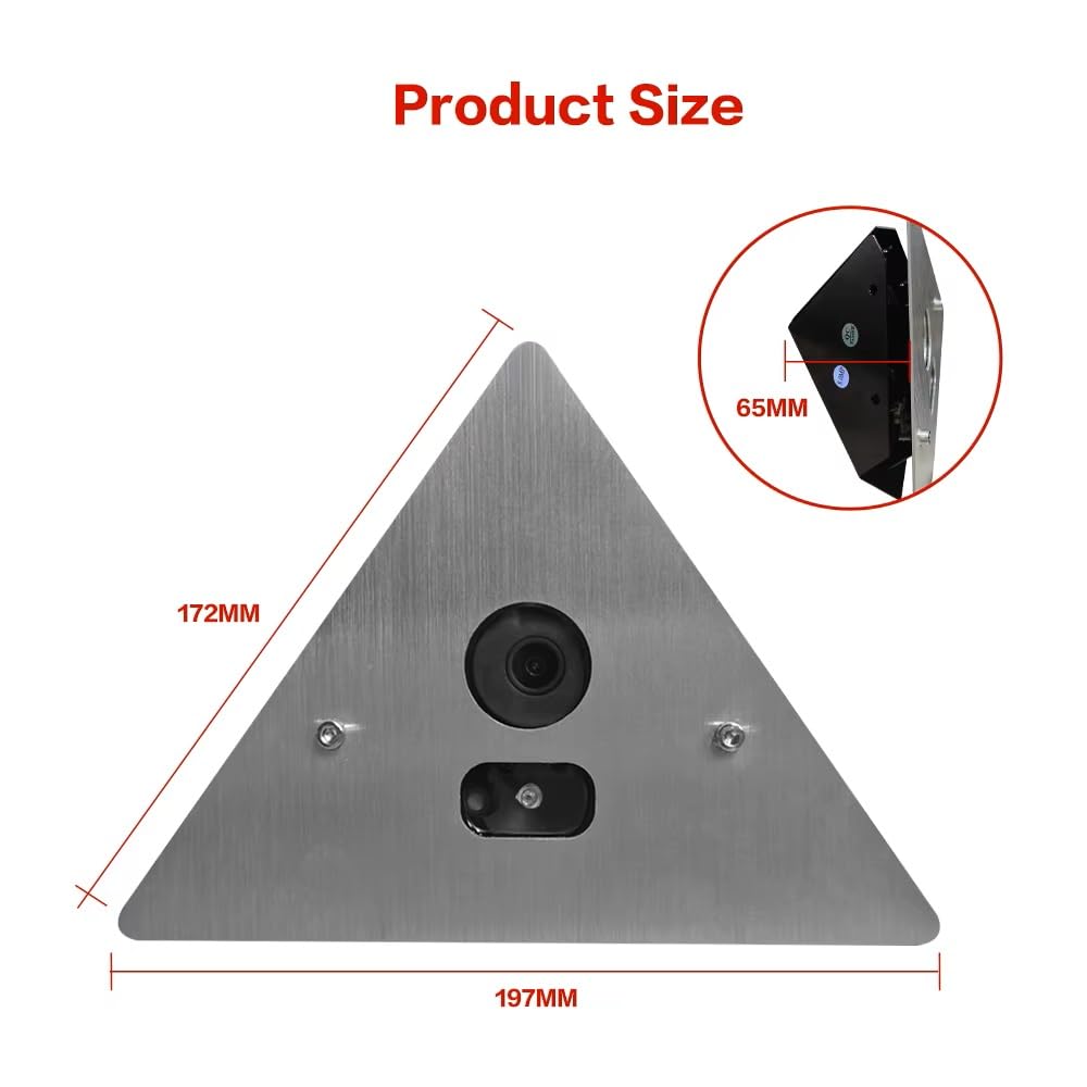 DIYSecuritycameraworld H.265 3840x2160P 8.0MP (4K) IP Network NightVision Corner Mountable Camera 12VDC Support Audio P2P, Mobile Phone View. Prefect