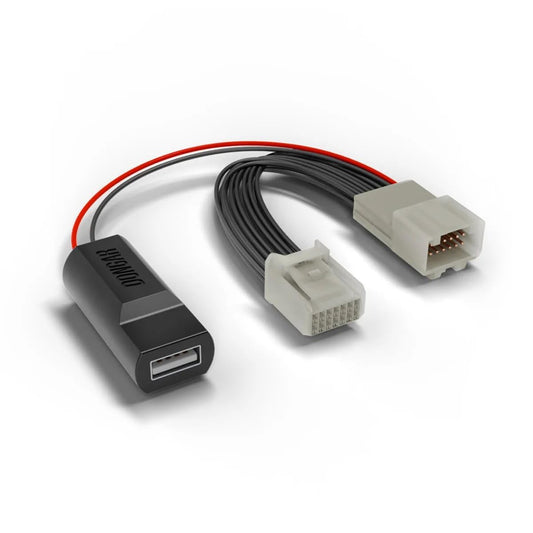 Dongar Classic - Dash cam Power Adapter (14-Pin Type A) for Toyota & Lexus Vehicles. Compatible with Various Models. Built-in USB Power Source