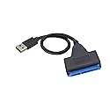 zdyCGTime SATA to USB Cable - USB 3.0 to 2.5” SATA III Hard Drive Adapter - External Converter for 2.5 inch SSD&HDD Data Transfer Support UASP 20cm