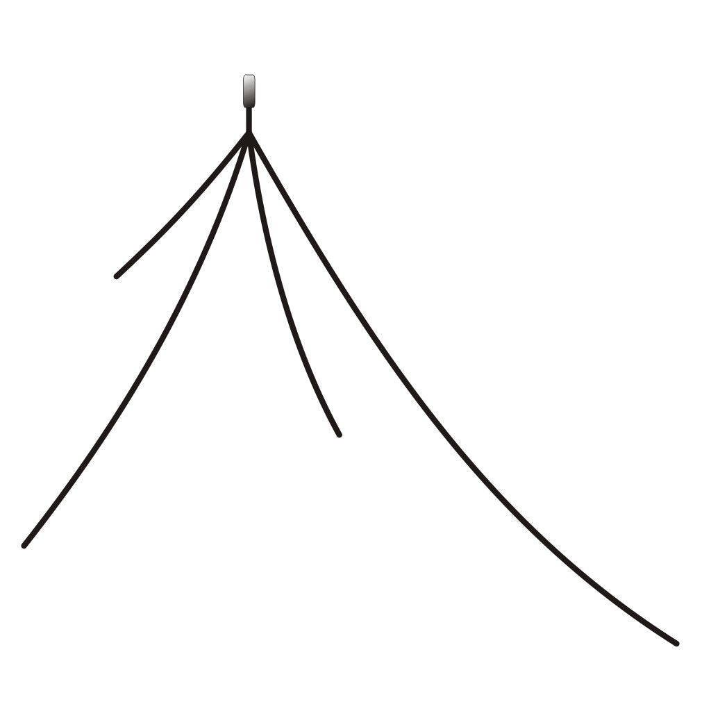 Super Antenna MR4010 Radial Set for 40m-10meter Bands HF SuperWire ham Radio MP1 Vertical Ground Plane Counterpoise