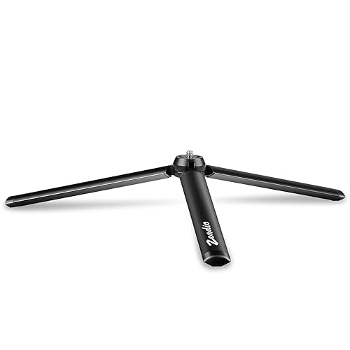 Zeadio Metal Mini Tripod, Desktop Tabletop Stand Tripod with 1/4 Inch Screw for Smooth 4, Crane Plus, Crane 2, Osmo Mobile, Ronin-S, Vimble 2, Gimbal