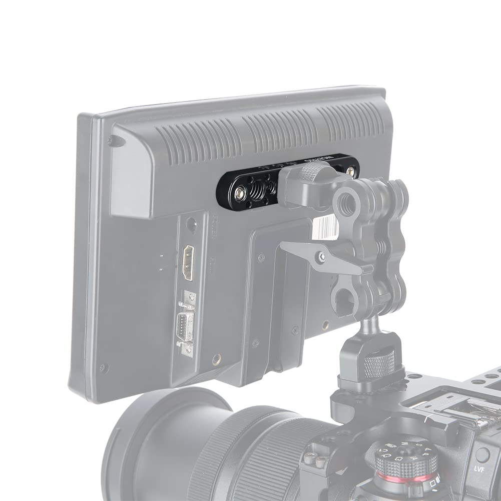 NICEYRIG Multi-Functional Mounting Plate, Cheese Bar with 1/4'' 3/8'' Thread Applicable for Liliput 619AH 819AH FA1011 FA1013, Camera Rig