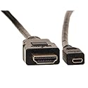 CableWholesale Micro HDMI Cable, High Speed 10.2 Gbps with Ethernet, HDMI Male (Type A) to Micro HDMI Male (Type D) for Camera and Tablet, 15 feet