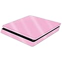MightySkins Glossy Glitter Skin for Sony PS4 Slim Console - Pink | Protective, Durable High-Gloss Glitter Finish | Easy to Apply, Remove, and Change