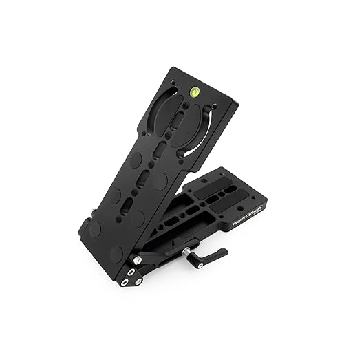 PROAIM Dynamic Wedge Pan/Tilt Camera Plate. Payload: 20kg/44lb. 0-90° Tilt Angle & 35-70° Pan Adjustment. Includes Bubble Level & Locking Levers