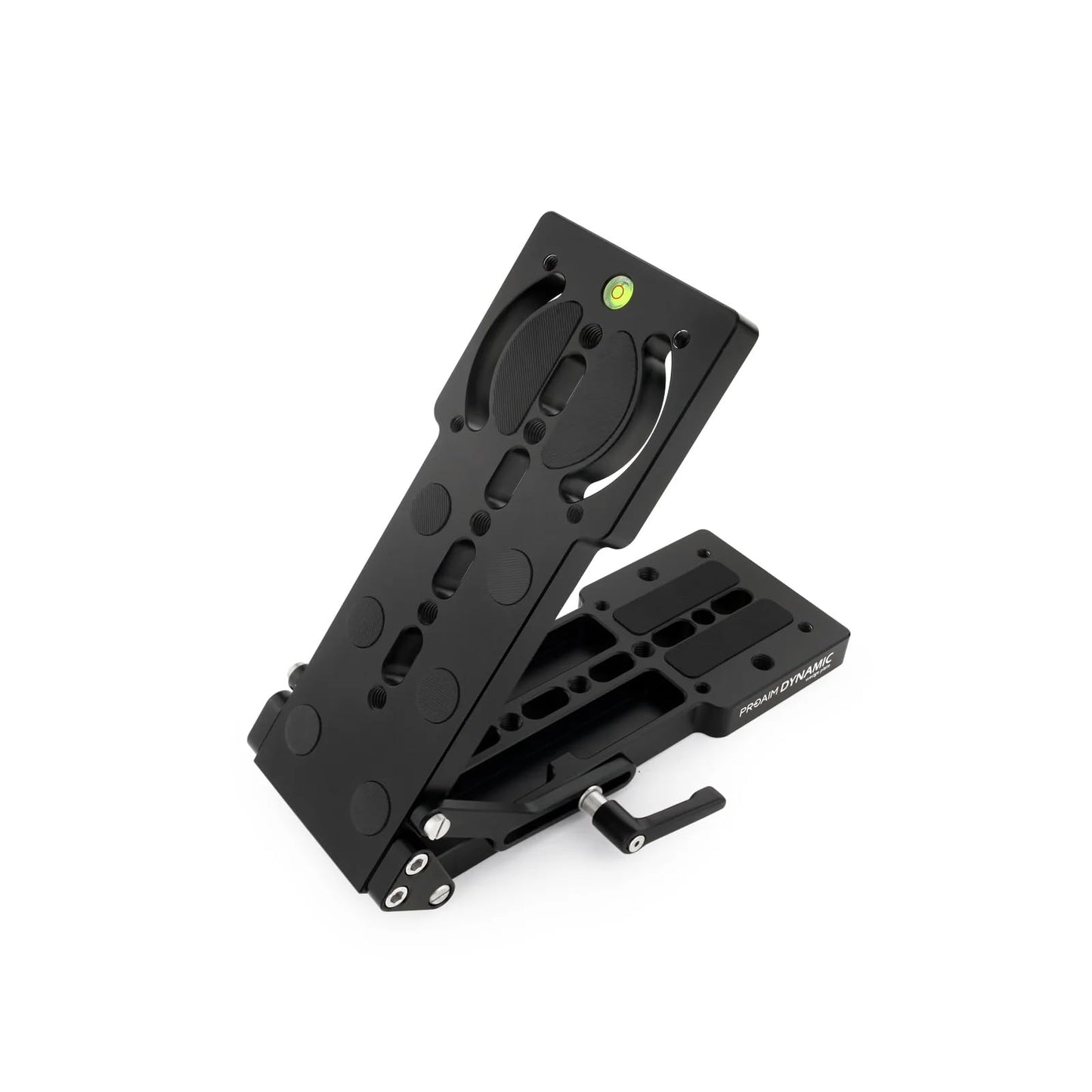 PROAIM Dynamic Wedge Pan/Tilt Camera Plate. Payload: 20kg/44lb. 0-90° Tilt Angle & 35-70° Pan Adjustment. Includes Bubble Level & Locking Levers