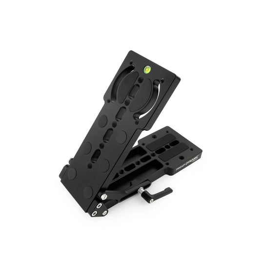 PROAIM Dynamic Wedge Pan/Tilt Camera Plate. Payload: 20kg/44lb. 0-90° Tilt Angle & 35-70° Pan Adjustment. Includes Bubble Level & Locking Levers