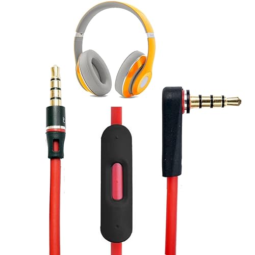V-MOTA Audio Cable Cord Wire with in-line Microphone and Control Compatible with Beats Headphones Solo/Studio/Studio 2.0/Studio…