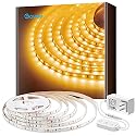 Govee Warm White LED Strip Lights, Bright 300 LEDs, 3000K Dimmable Light Strip 16.4ft with Control Box, LED Lights for Bedroom, Kitchen Cabinets