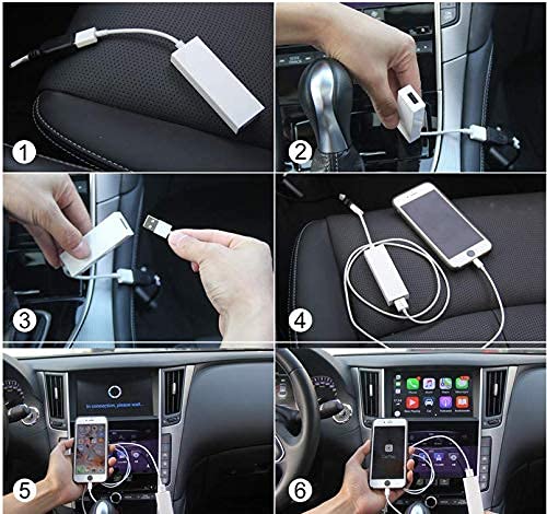USB Carplay Dongle Adapter for iPhone Apple Android Auto Radio Navi Music Player