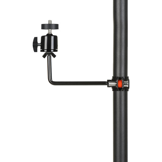 Side-Arm 0.75" to 1" Round Pole Mount for Trail Camera, Heavy-Duty Mounting Bracket with 1/4" Tripod Multi-Pivot for Hunting Cameras & Solar Panels