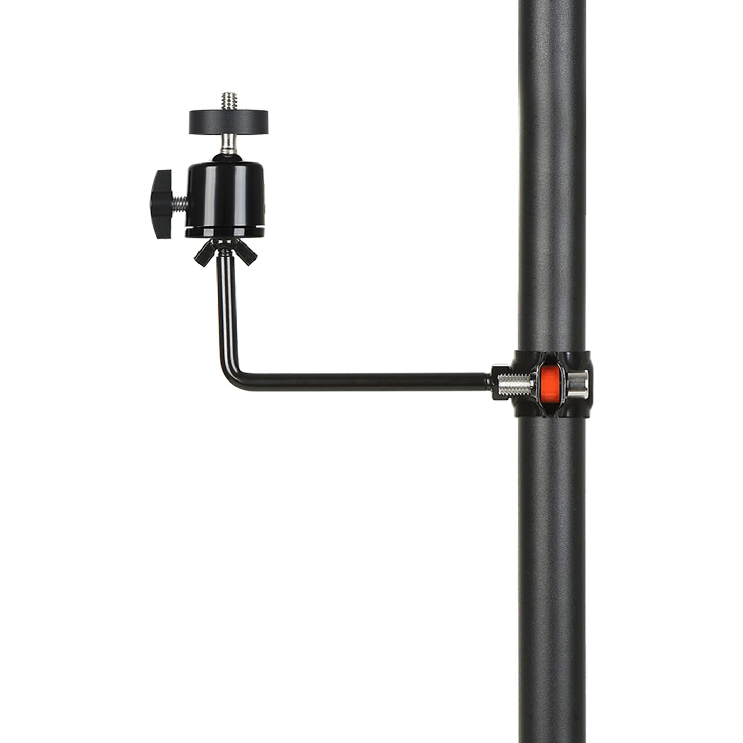 Side-Arm 1" to 1.2" Round Pole Mount for Trail Camera, Heavy-Duty Mounting Bracket with 1/4" Tripod Multi-Pivot for Hunting Cameras & Solar Panels