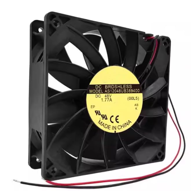 AS12048UB389400 DC 48V 1.77A 120x120x38mm 2-Wire Cooling Fan