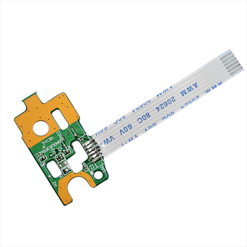 GinTai Laptop Power Button Switch Board + Cable Replacement for HP 15-f199nr 15-f059wm 15-f010dx 15-f033wm