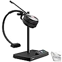 Yealink WH62 Teams Certified Headset with Headphones Stand Charger, Connects to Deskphone, PC/Mac, Made for Video Meeting on Teams, Zoom…