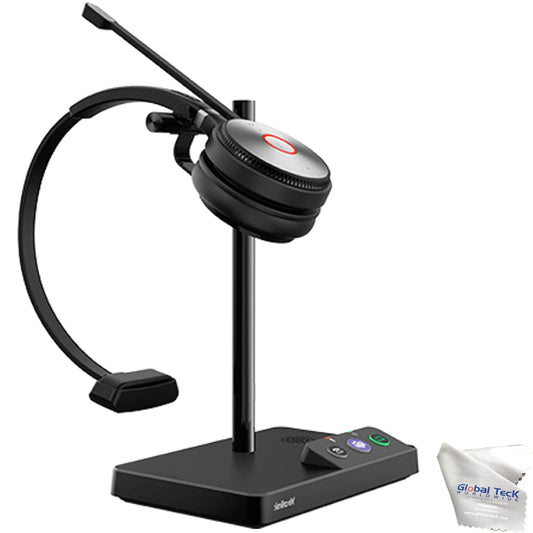 Yealink WH62 Teams Certified Headset with Headphones Stand Charger, Connects to Deskphone, PC/Mac, Made for Video Meeting on Teams, Zoom…