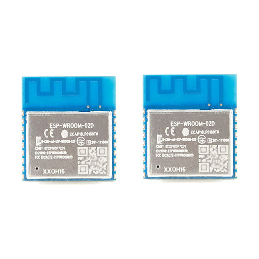 Rakstore 2 Pcs ESP-WROOM-02D ESP8266 WiFi MCU Wireless Module Wireless Transceiver Module 4MB Flash (ESP-WROOM-02D)