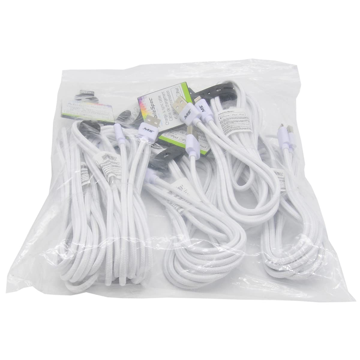 MobileSpec MB06624 10 Foot Lightning Compatible Cable - White