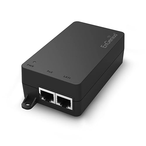 EnGenius 10Gbps Power Over Ethernet PoE++ Injector | 60W | 802.3af/at/bt | Plug & Play | Up to 100 Meters (328ft) | Single Port [EPA5060XBT]