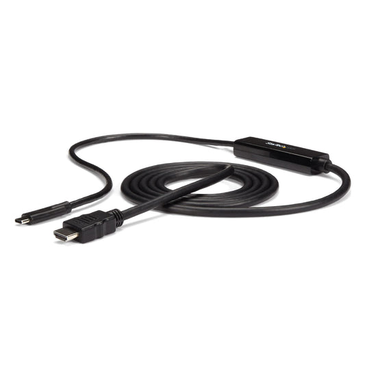 StarTech 6ft USB-C to HDMI Adapter Cable, 4K 30Hz, Reversible, Black, 1080p
