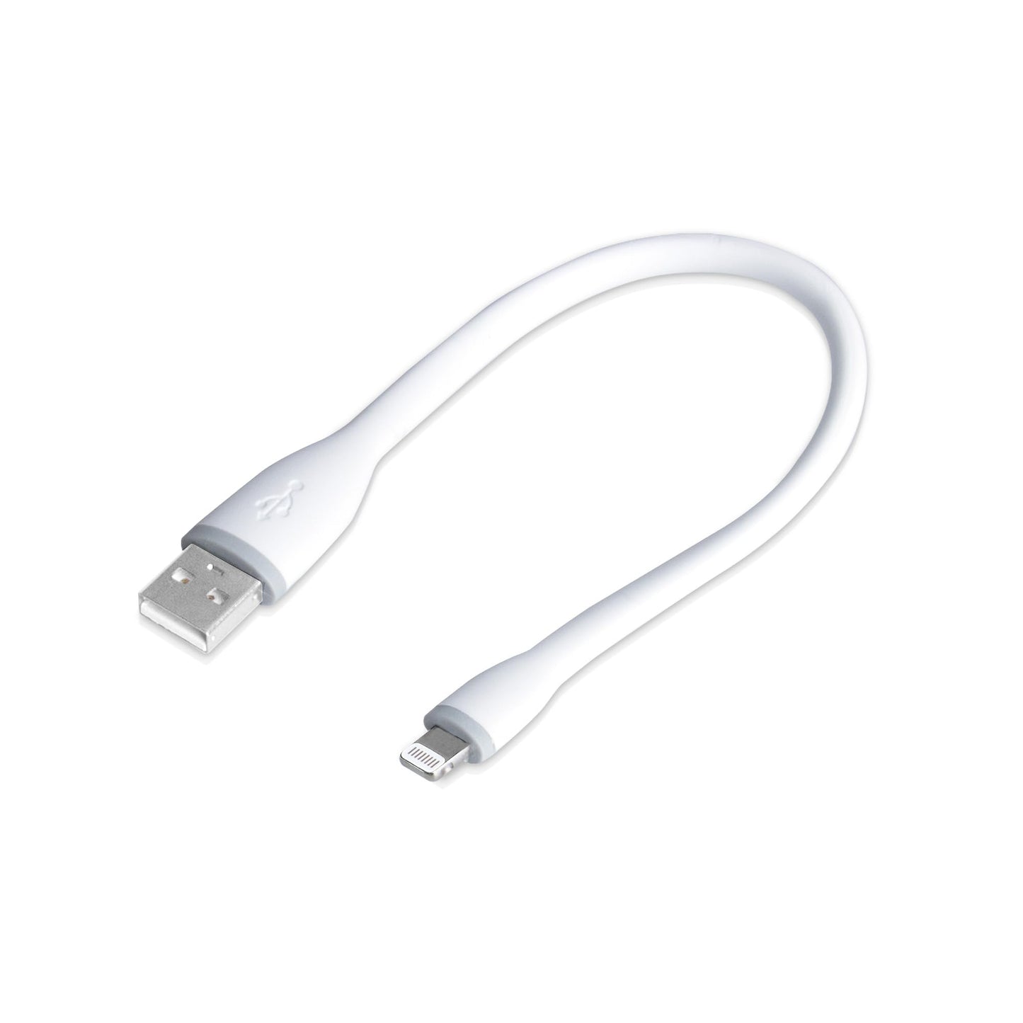 gofanco® Flexible & Durable Silicone MFi Certified Charge & sync Cable Compatible with Apple Devices (White) for iDevices - 13.6 inches (35cm)…